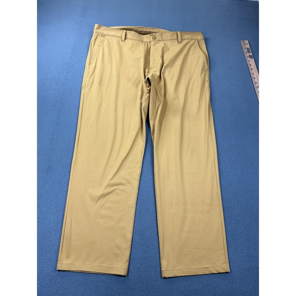 Rhone Pants Mens 40x29 Beige Stretch Chino Performance Casual Travel Golf